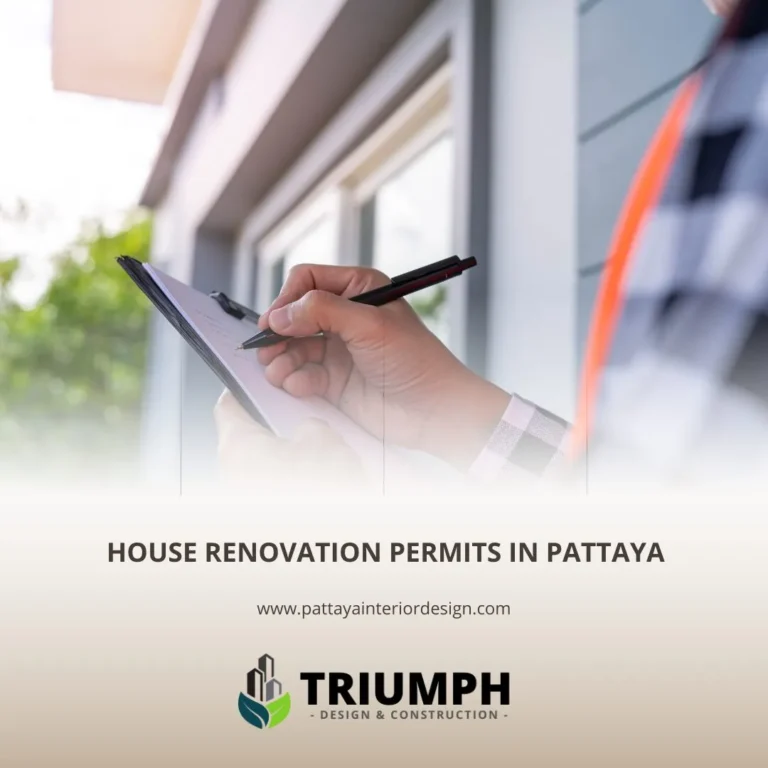 A contractor note down House Renovation Permits in Pattaya